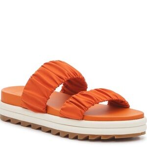 Orange Sorel Roaming Sandals, Size 7